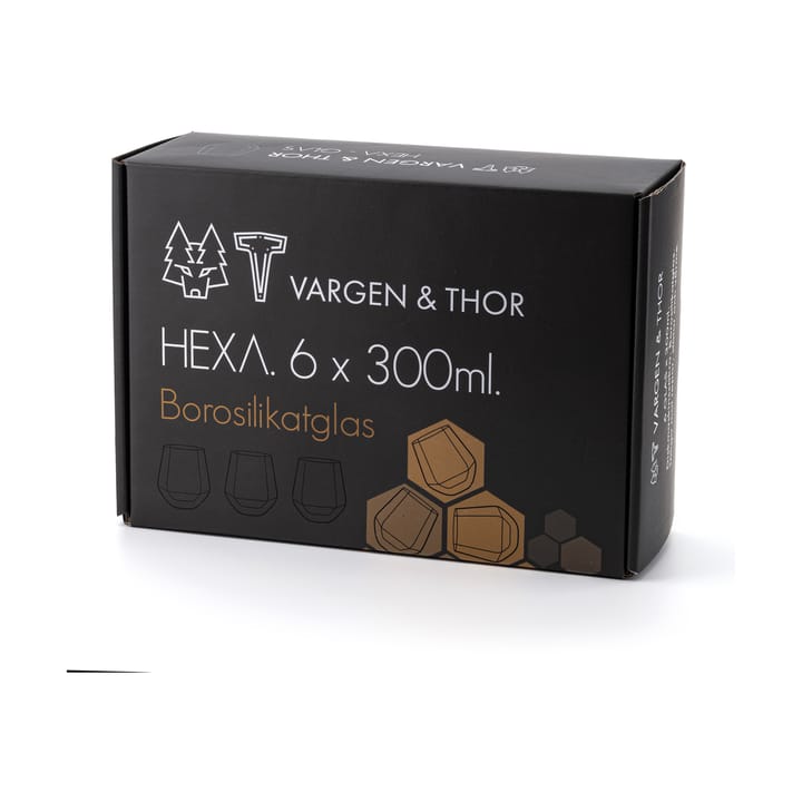 Hexa lasi 30 cl 6-pakkaus - Kirkas - Vargen & Thor