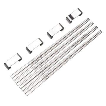 Kito Chopsticks -syömäpuikot 4-pakkaus - Hopea - Vargen & Thor