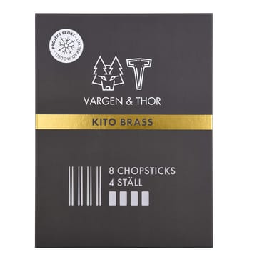 Kito Chopsticks -syömäpuikot 4-pakkaus - Messinki - Vargen & Thor