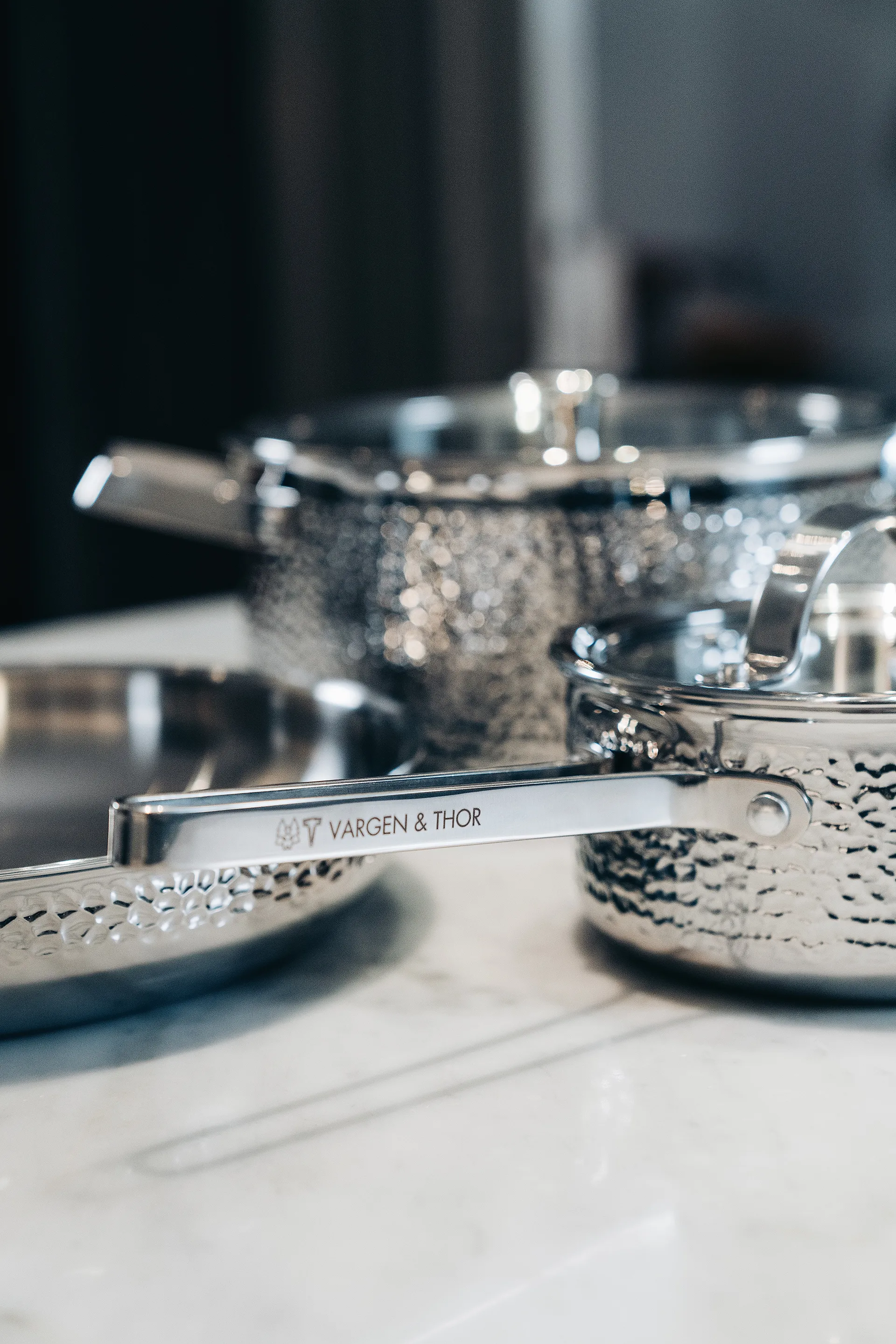 Kroma taottu kromattu kannellinen kattila, Teddy, 1,6 L Vargen & Thor