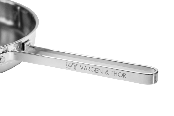 Modell M1 vasaroitu paistokasari Ø28 cm - Kromi kannen kanssa - Vargen & Thor