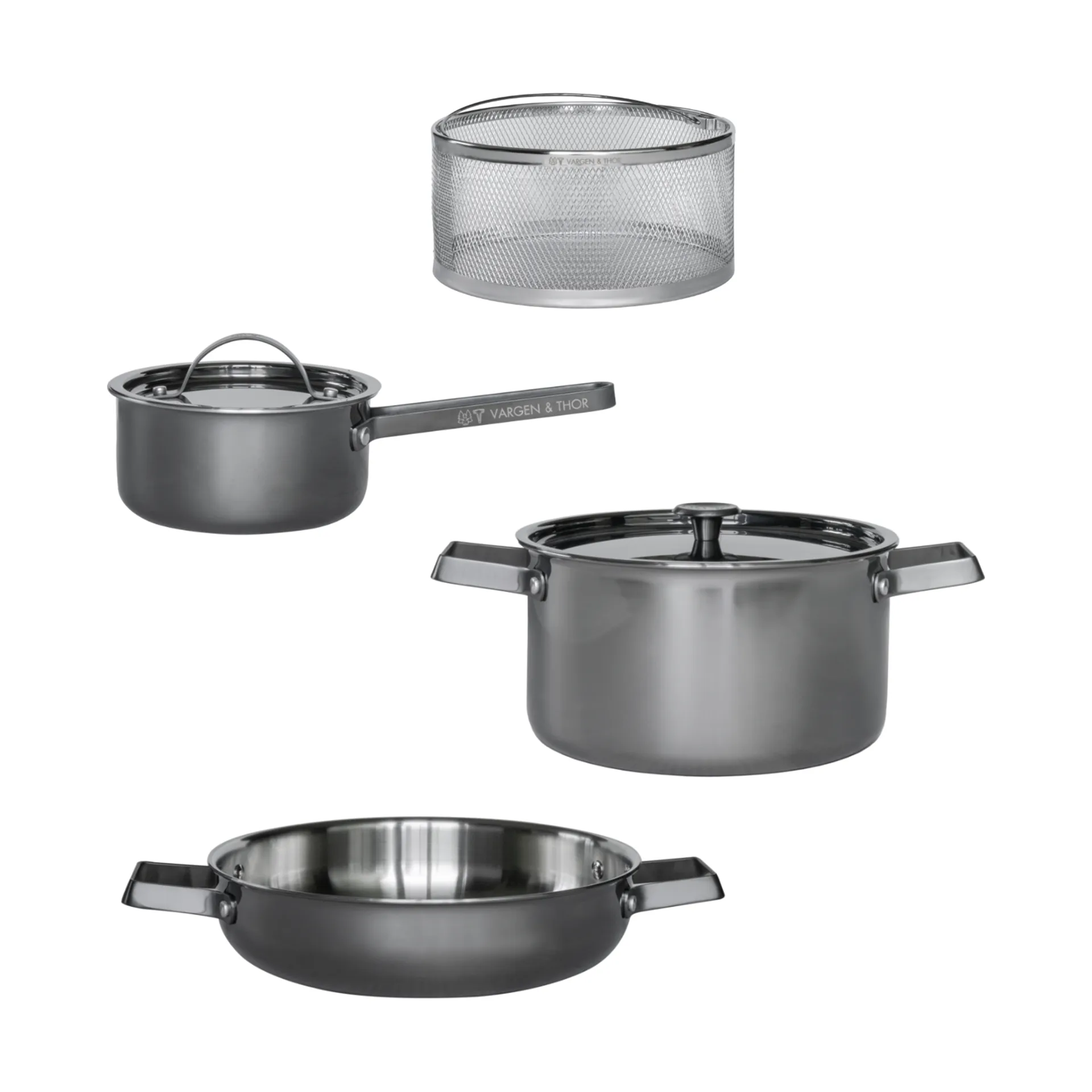 Svartstål PRO -setti, 4 osaa Vargen & Thor