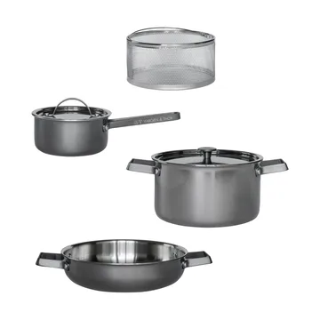 Svartstål PRO -setti - 4 osaa - Vargen & Thor