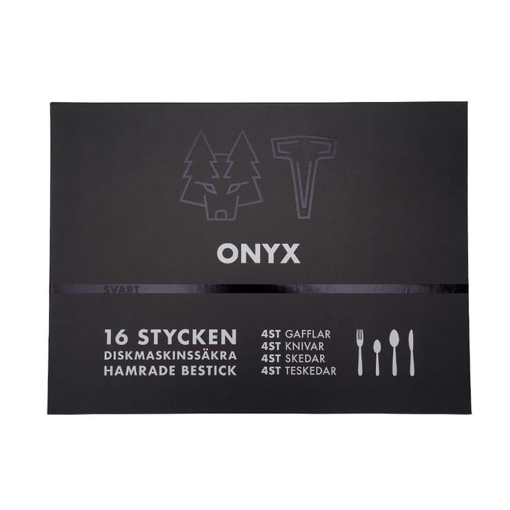 Vargen & Thor -aterinsetti 16 osaa, Onyx, musta Vargen & Thor