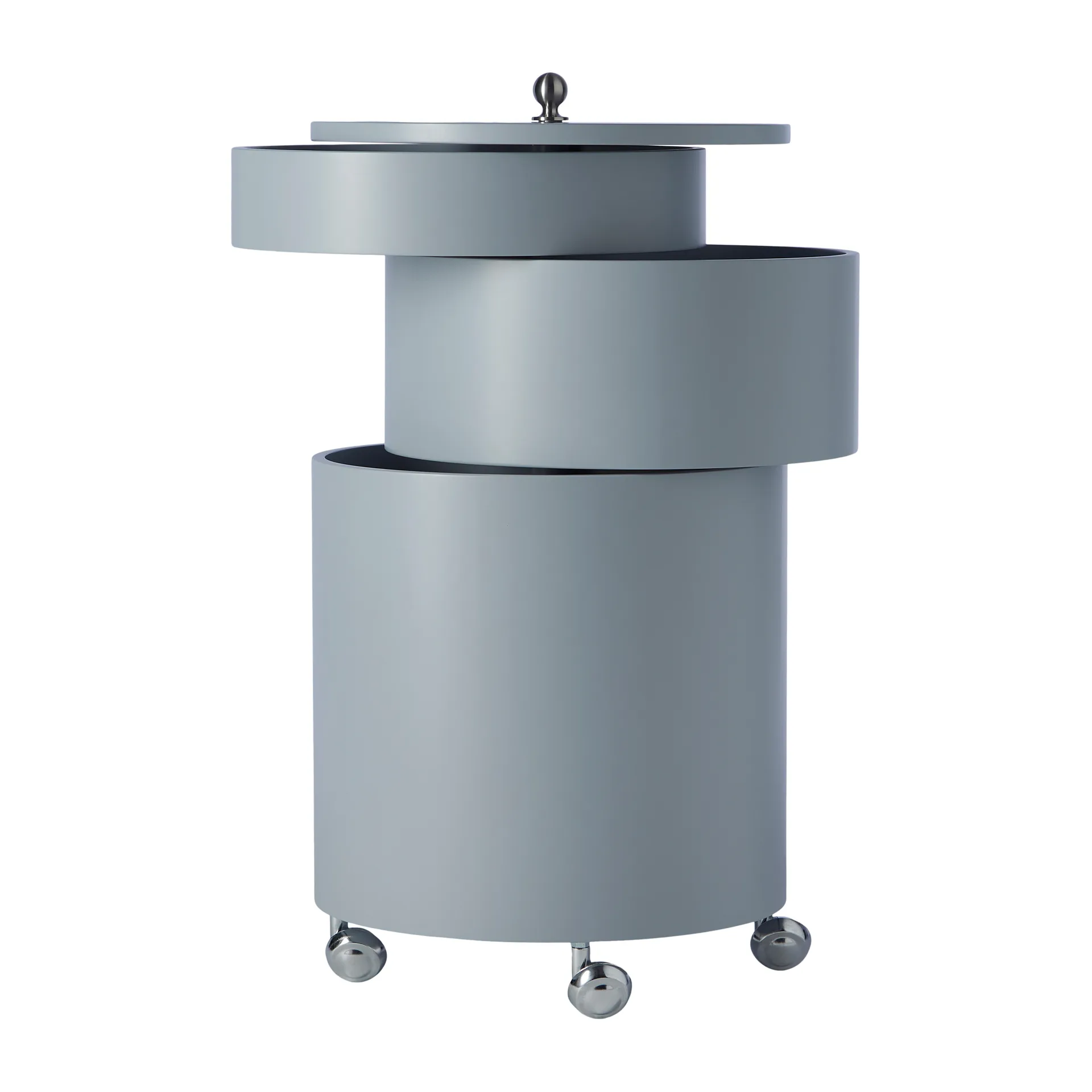 Barboy apupöytä pyörillä, Lilac grey Verpan