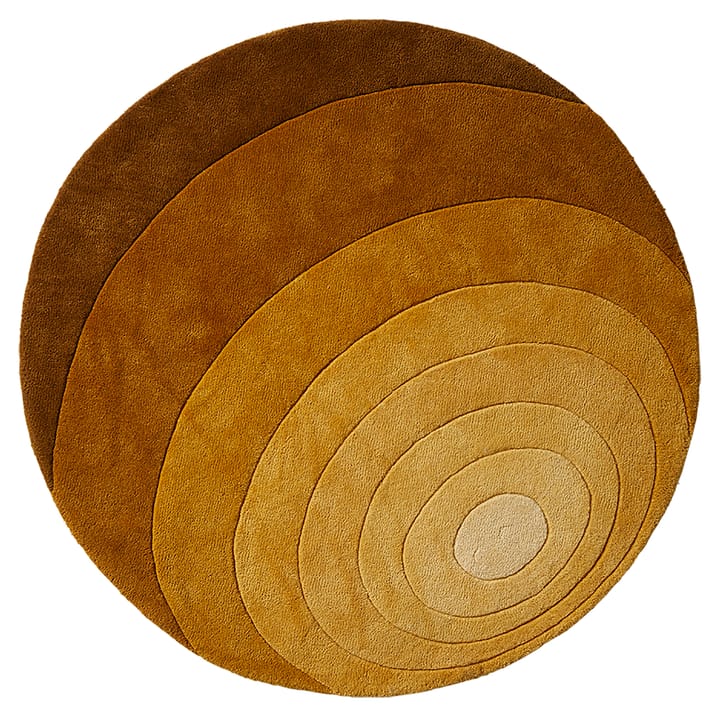 Luna matto Ø 120 cm - Dark yellow - Verpan