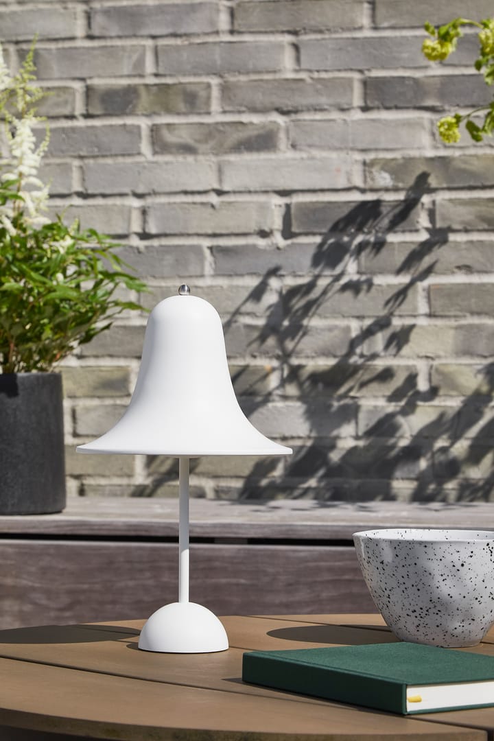 Pantop portable -pöytävalaisin 30 cm, Matt White Verpan