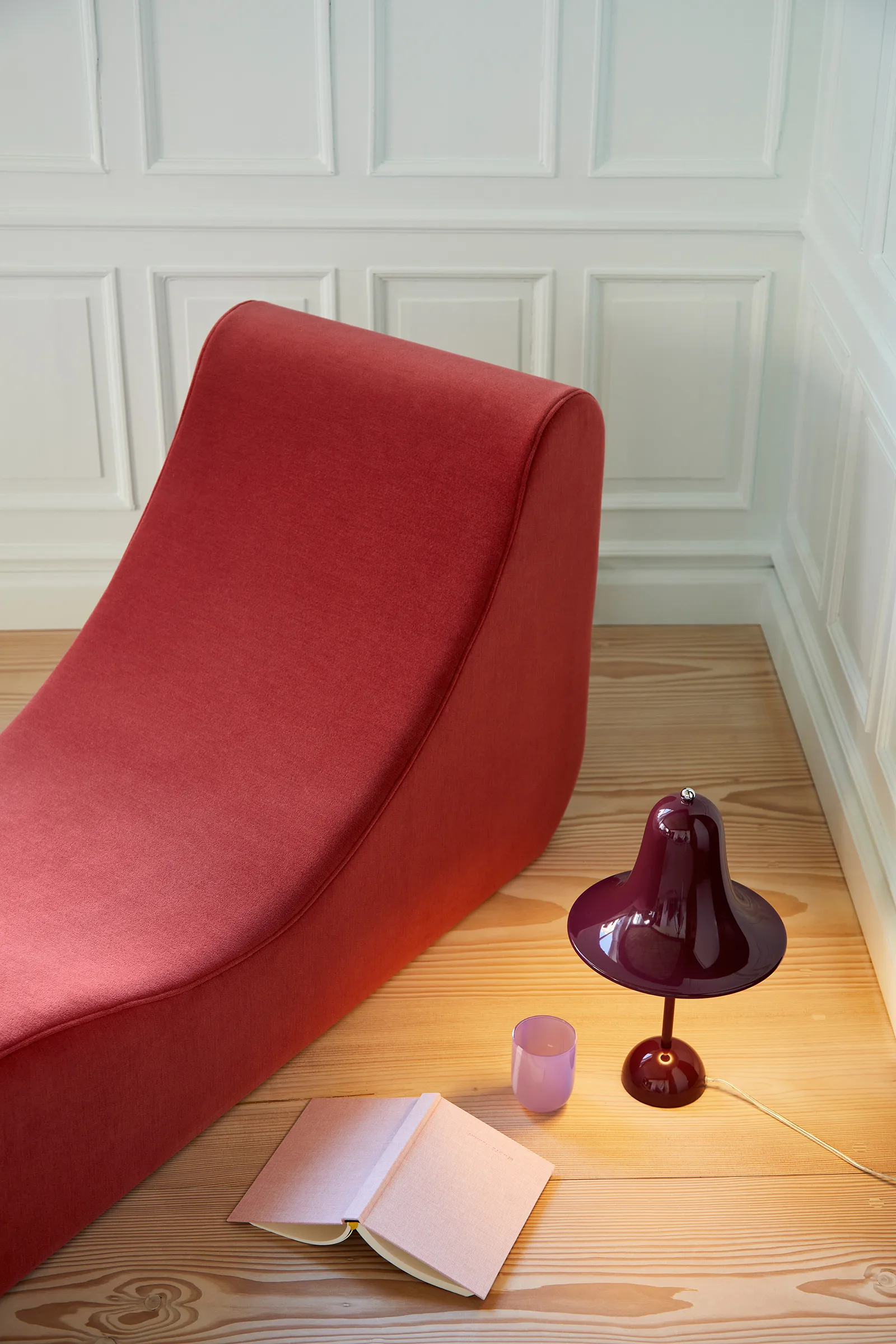 Pantop pöytävalaisin Ø 23 cm, Burgundy Verpan