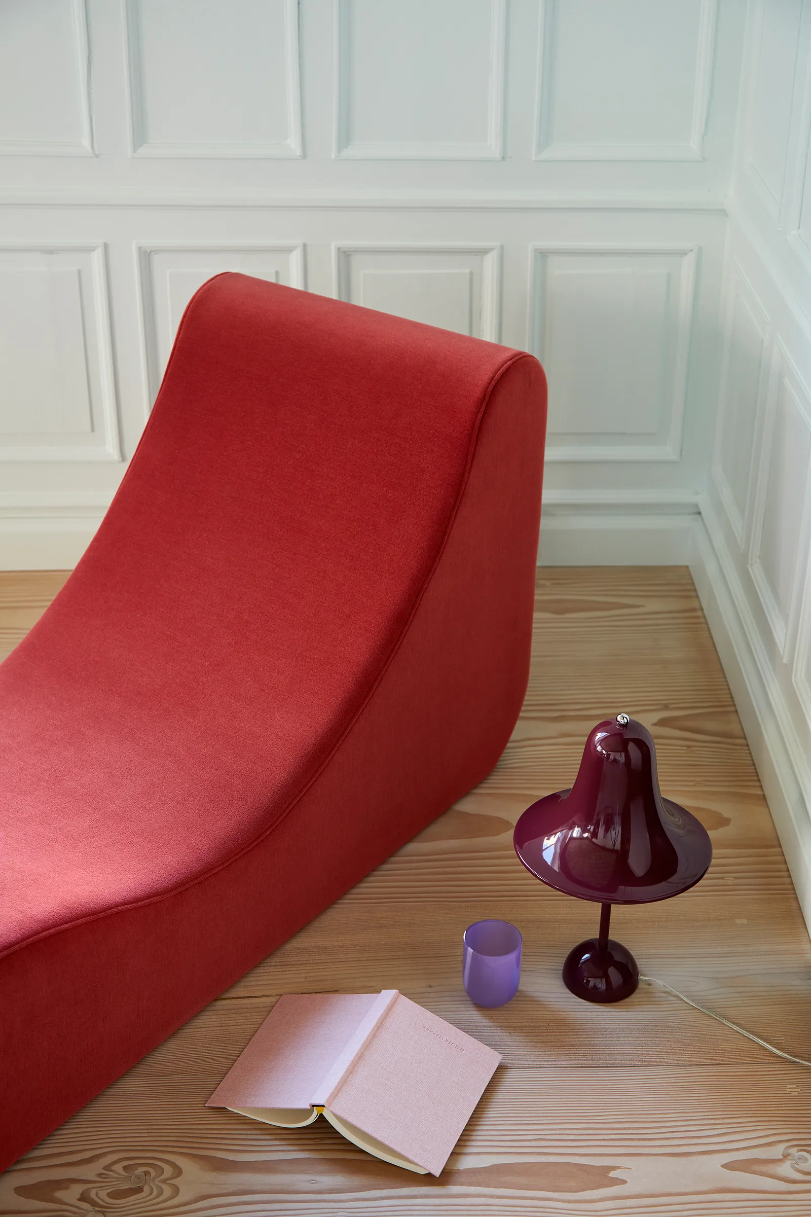 Pantop pöytävalaisin Ø 23 cm, Burgundy Verpan