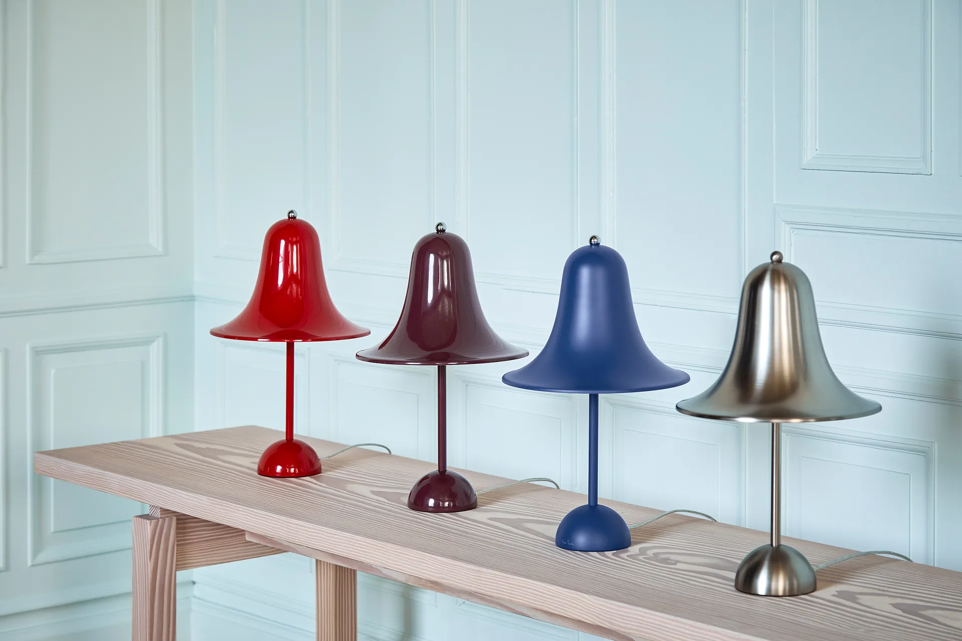 Pantop pöytävalaisin Ø 23 cm, Matt Metallic Verpan