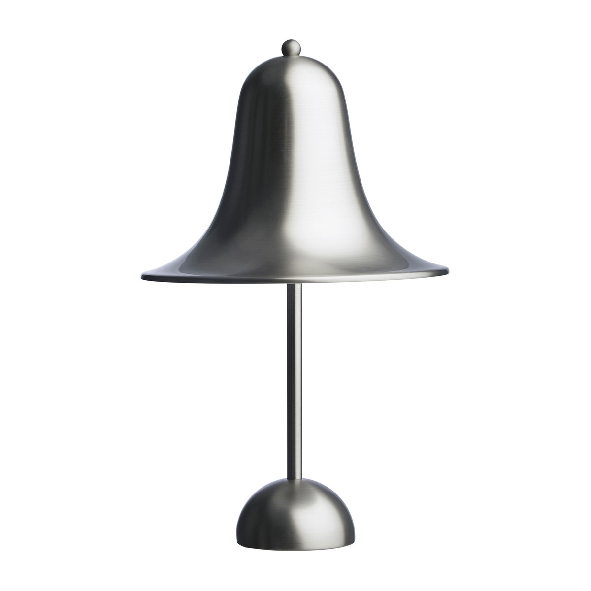 Verpan Pantop pöytävalaisin 23 cm Matt Metallic | Skandinaavinen Sisustus | Pöytävalaisimet | Hopeanvärinen