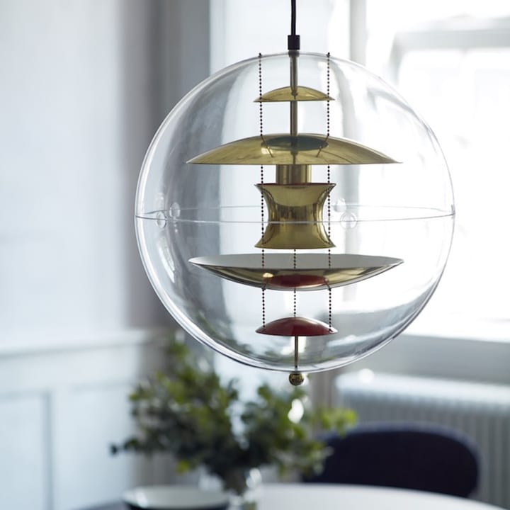 VP Globe Brass -kattovalaisin, Ø 40 cm Verpan