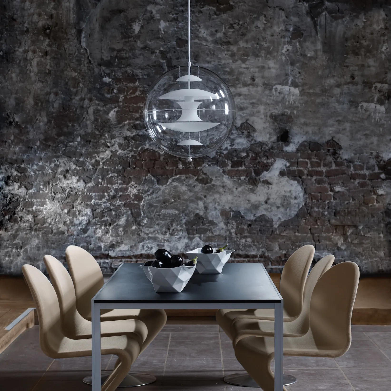 VP Globe Glass -kattovalaisin, Ø 50 cm Verpan