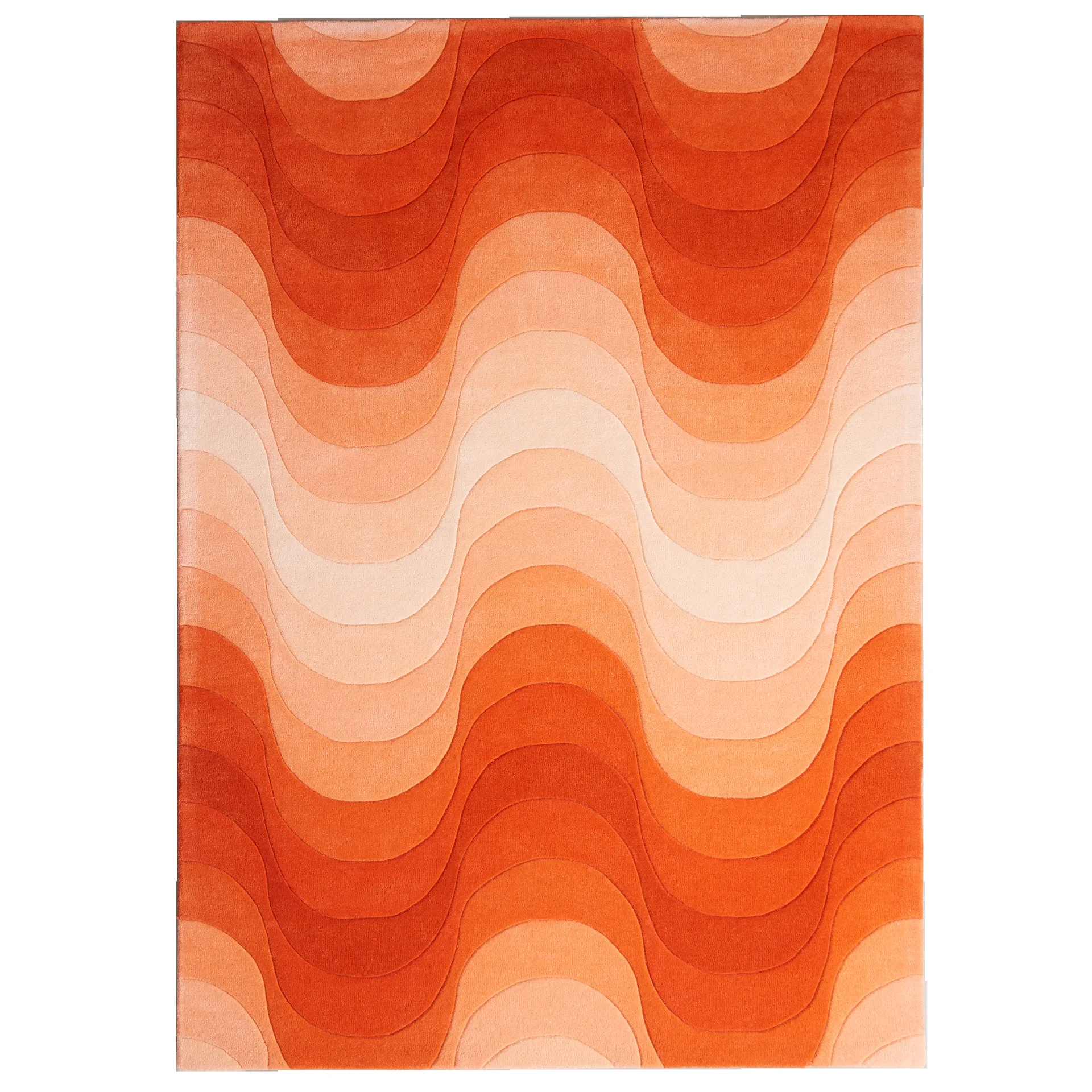 Wave matto 170x240 cm, Oranssi Verpan