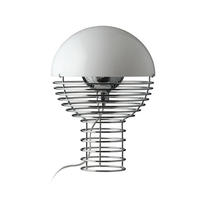 Wire pöytävalaisin Ø 30 cm, Chrome-white Verpan