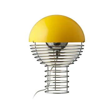 Wire pöytävalaisin Ø 30 cm - Chrome-yellow - Verpan