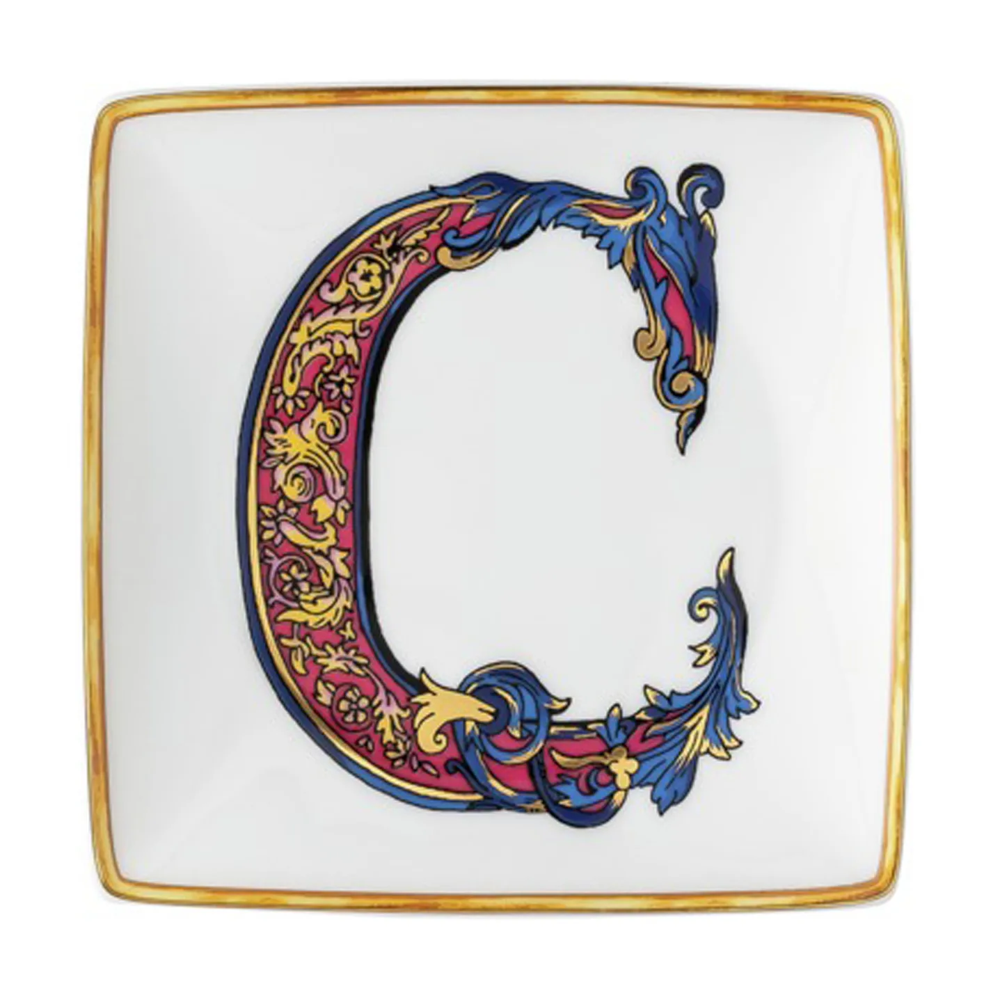 Versace Holiday Alphabet -lautanen 12 cm, C Versace