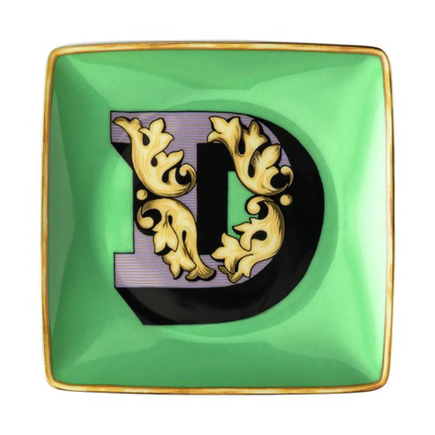 Versace Holiday Alphabet -lautanen 12 cm, D Versace