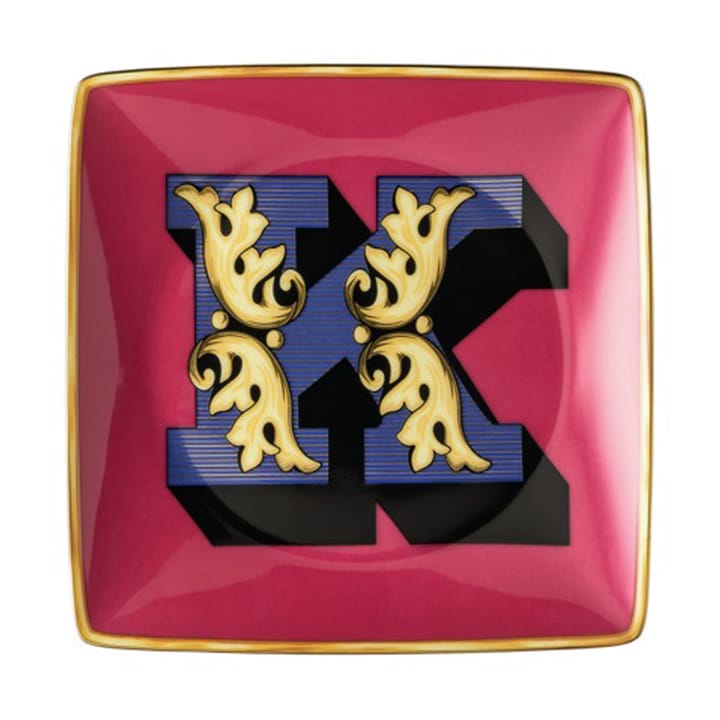 Versace Holiday Alphabet -lautanen 12 cm - K - Versace