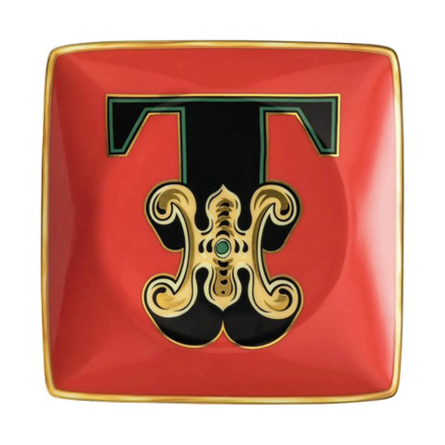 Versace Holiday Alphabet -lautanen 12 cm, T Versace