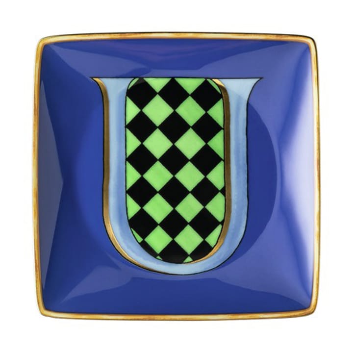 Versace Holiday Alphabet -lautanen 12 cm - U - Versace