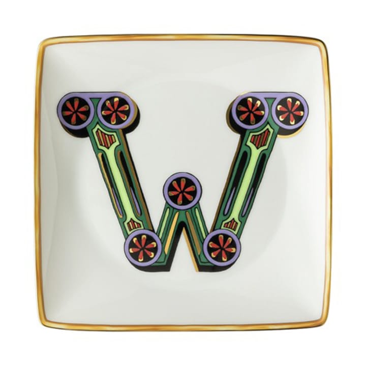 Versace Holiday Alphabet -lautanen 12 cm - W - Versace