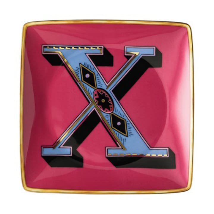 Versace Holiday Alphabet -lautanen 12 cm - X - Versace