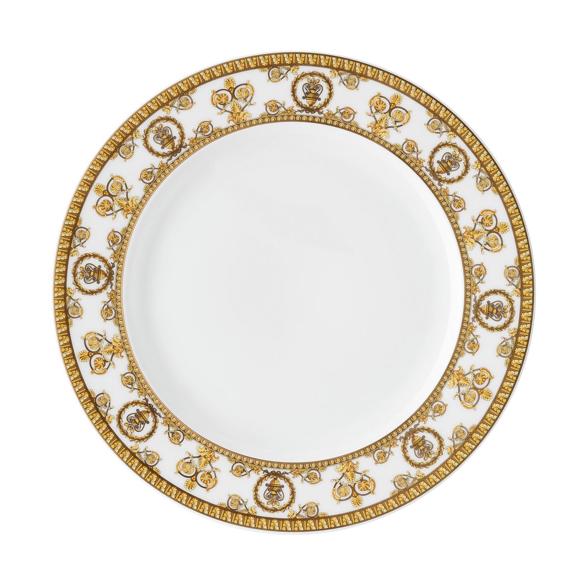 Versace I love Baroque jälkiruokalautanen Bianco | Skandinaavinen Sisustus | Asetit | Kullanvärinen