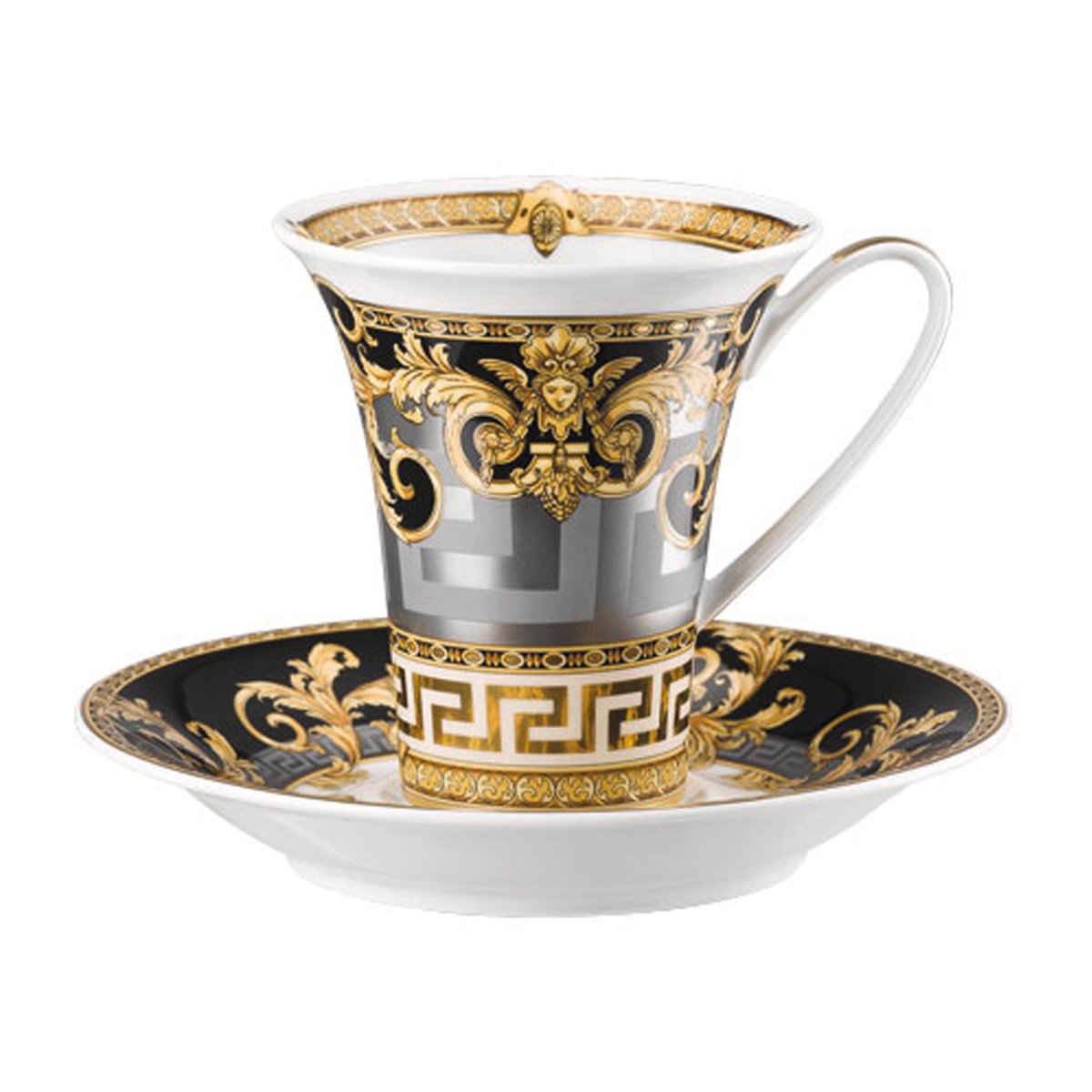 Versace Prestige Gala kahvikuppi lautasella 18 cl | Skandinaavinen Sisustus | Kahvikupit | Monivärinen