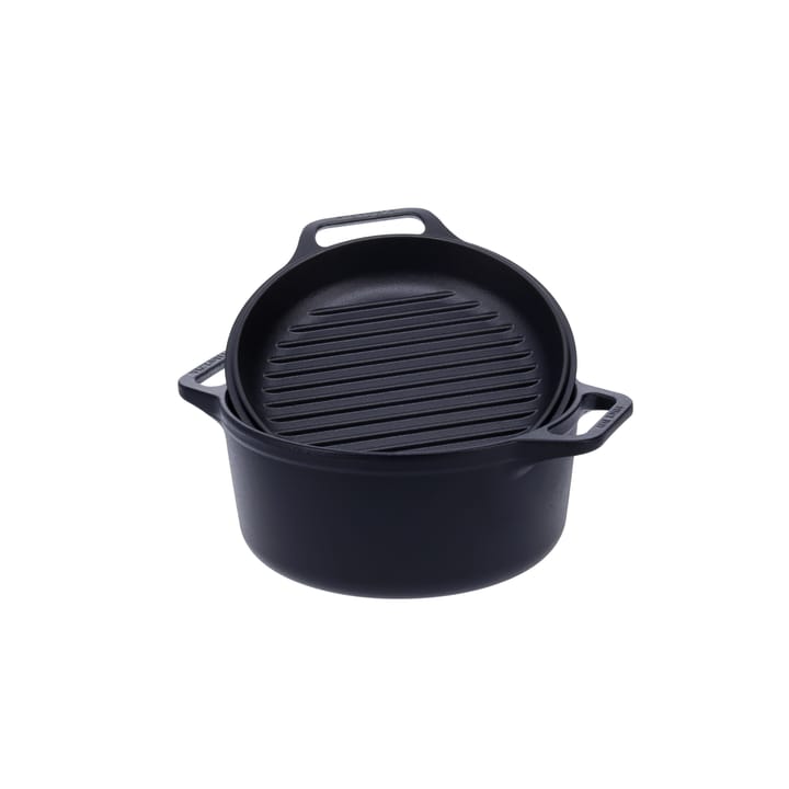 Combo Cooker valurautapata-paistinpannusetti 2 osaa, Musta Victoria