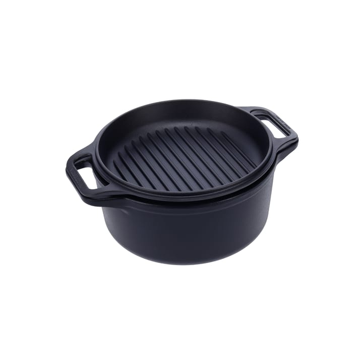 Combo Cooker valurautapata-paistinpannusetti 2 osaa, Musta Victoria