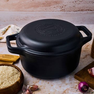 Combo Cooker valurautapata-paistinpannusetti 2 osaa - Musta - Victoria