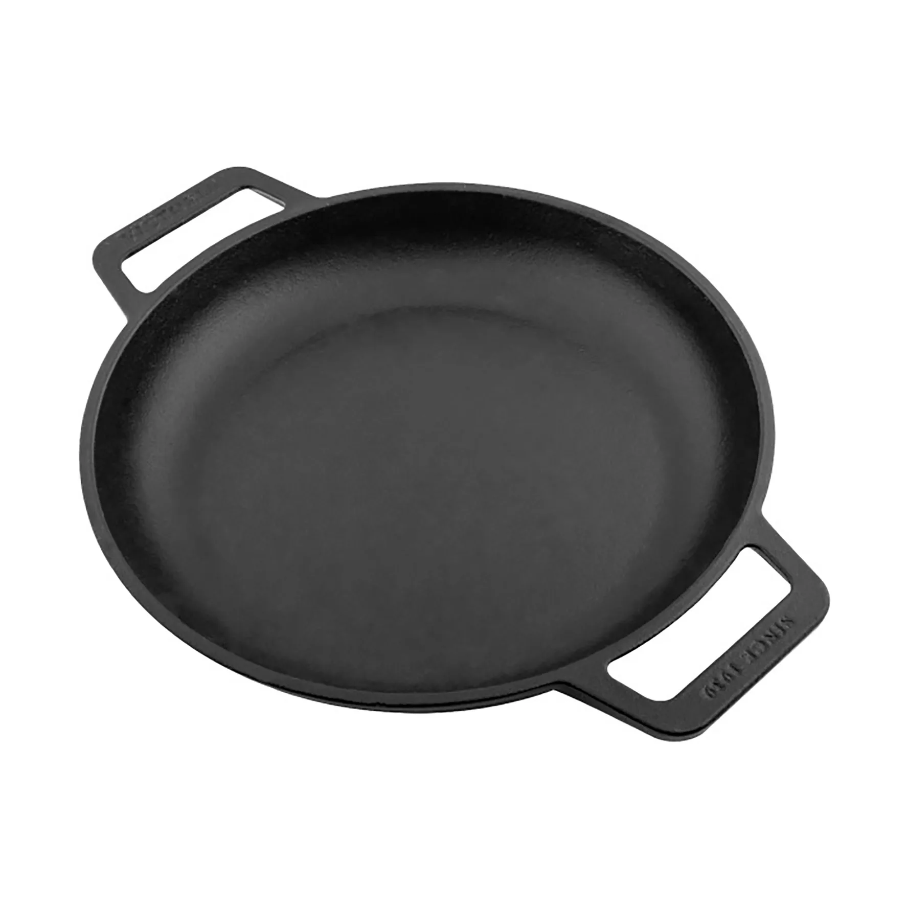 Valurautainen matala paistinpannu kahdella kahvalla, emaloitu, Ø25 cm Victoria