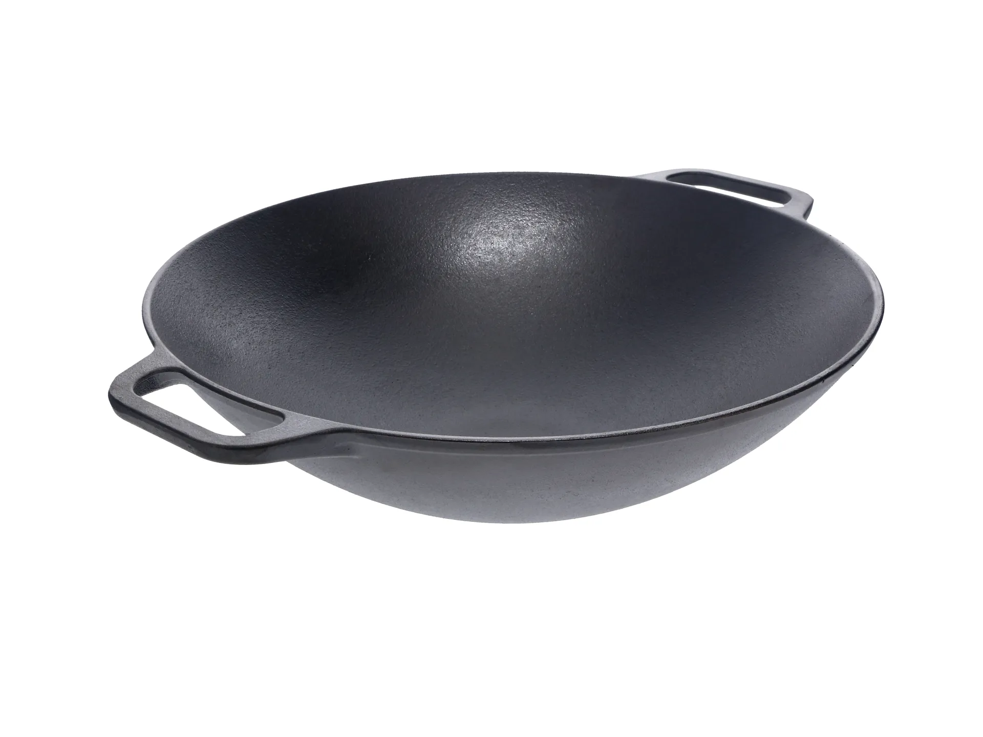 Valurautainen wok-pannu 36 cm, Musta Victoria