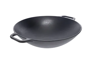 Valurautainen wok-pannu 36 cm - Musta - Victoria