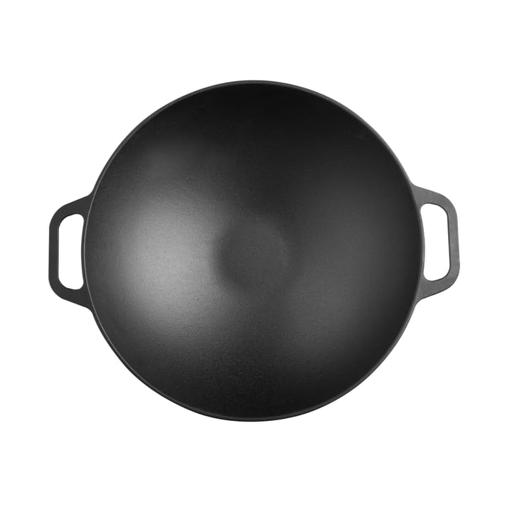 Valurautainen wok-pannu 36 cm, Musta Victoria