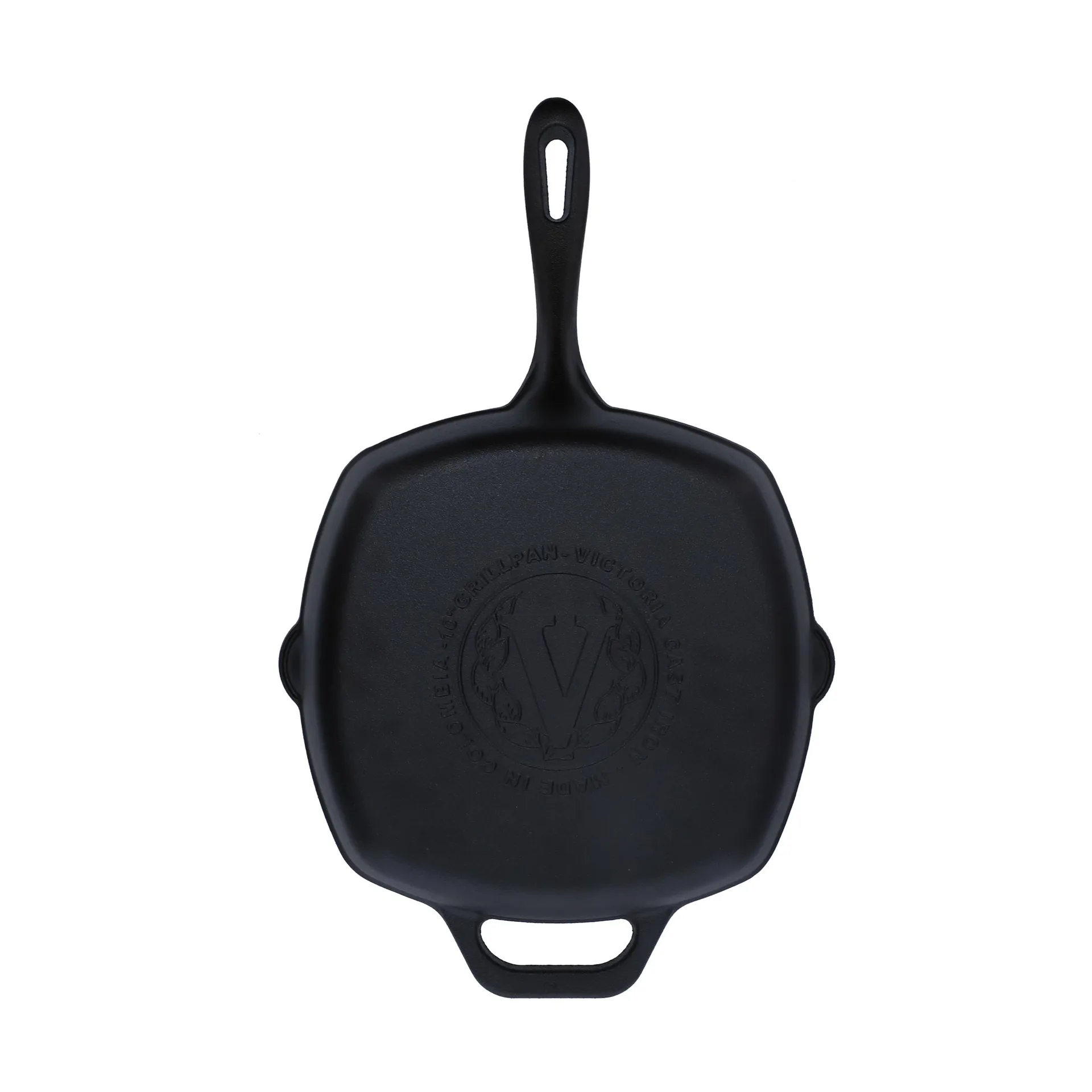 Victoria nelikulmainen valurautainen grillipannu, pre-seasoned, 44,1x28,4 cm Victoria