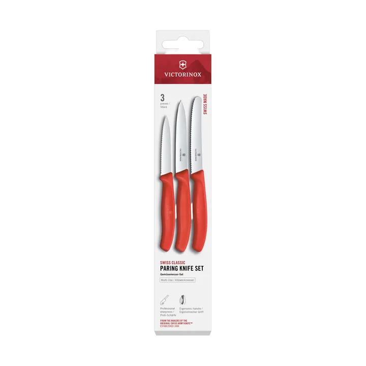 Victorinox Swiss Classic kuorimaveitsisetti 3 osaa - Musta - Victorinox