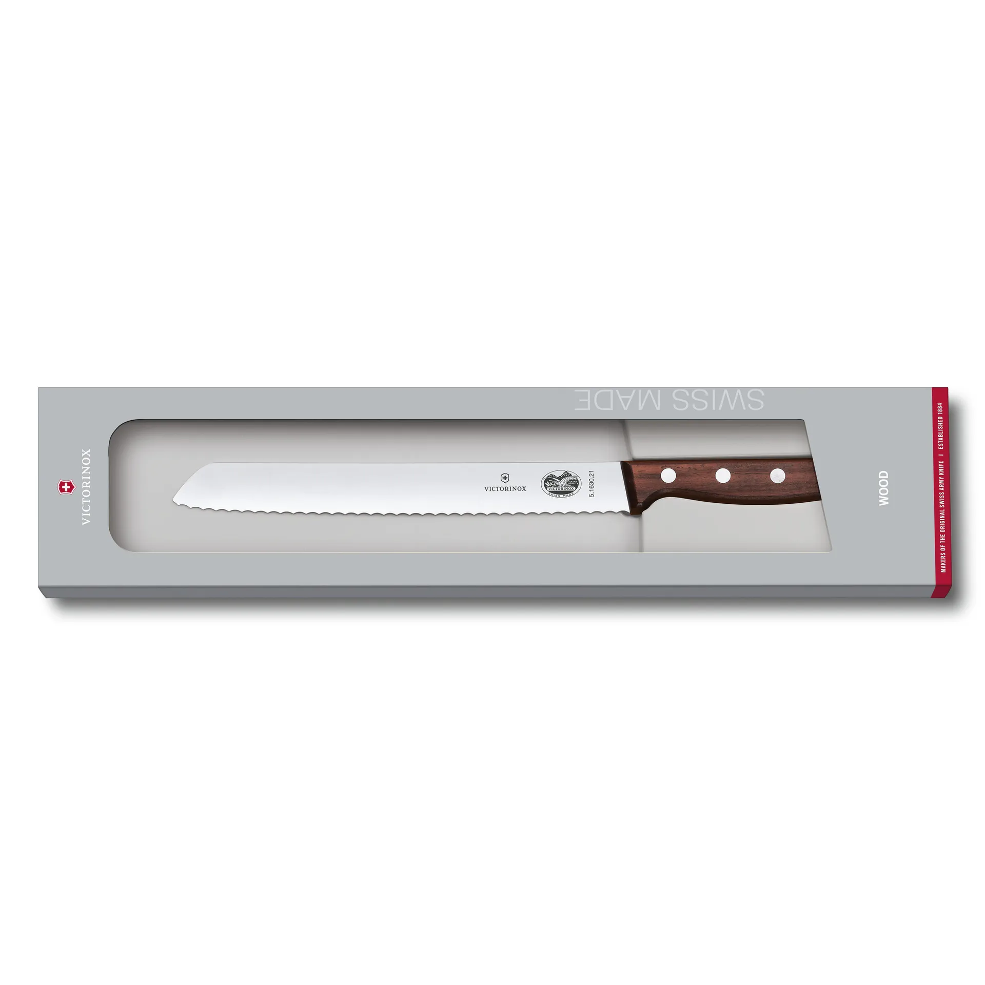 Wood leipäveitsi 21 cm, Ruostumaton teräs-vaahtera Victorinox