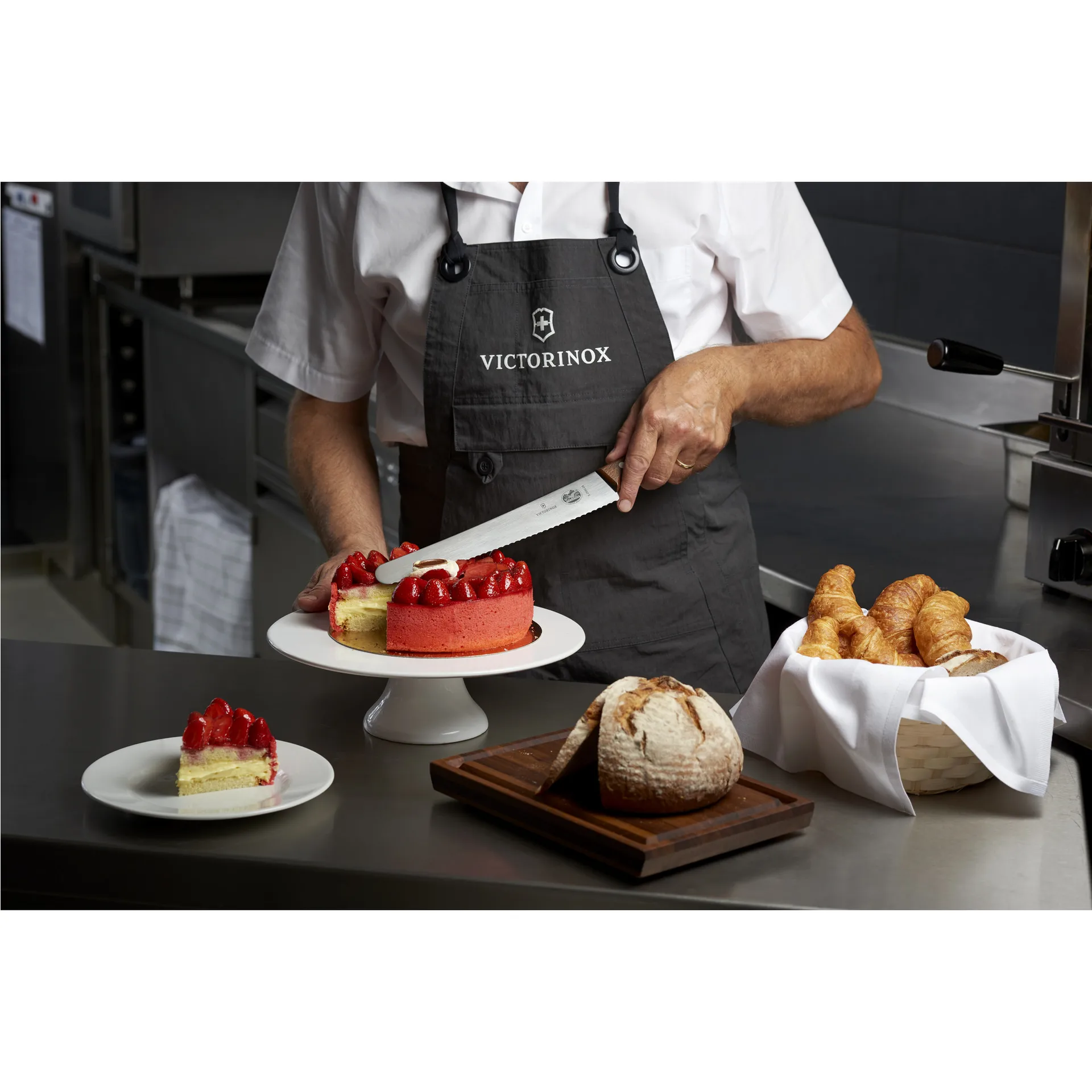 Wood leipäveitsi 26 cm, Ruostumaton teräs-vaahtera Victorinox