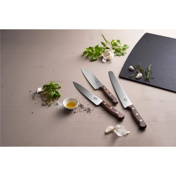 Wood santoku-veitsi oliivihiottu 17 cm - Ruostumaton teräs-vaahtera - Victorinox