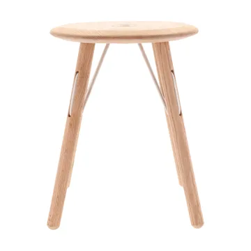 Barv pyöreä jakkara 45xØ37,7 cm - Käsittelemätön täystammi - Villa Collection