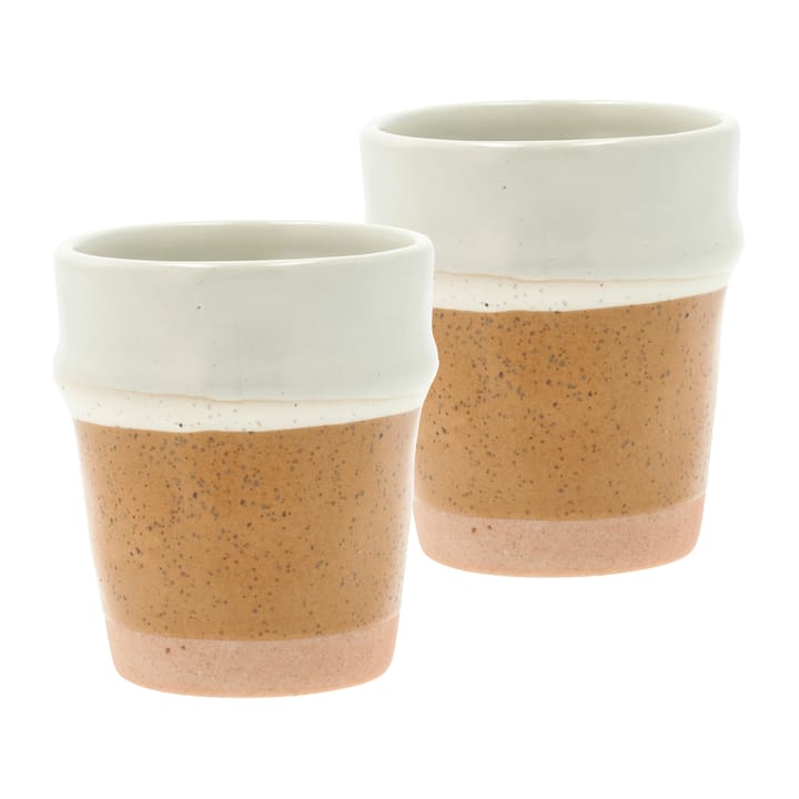 Evig espressokuppi 10 cl 2-pakkaus - Amber-creme - Villa Collection