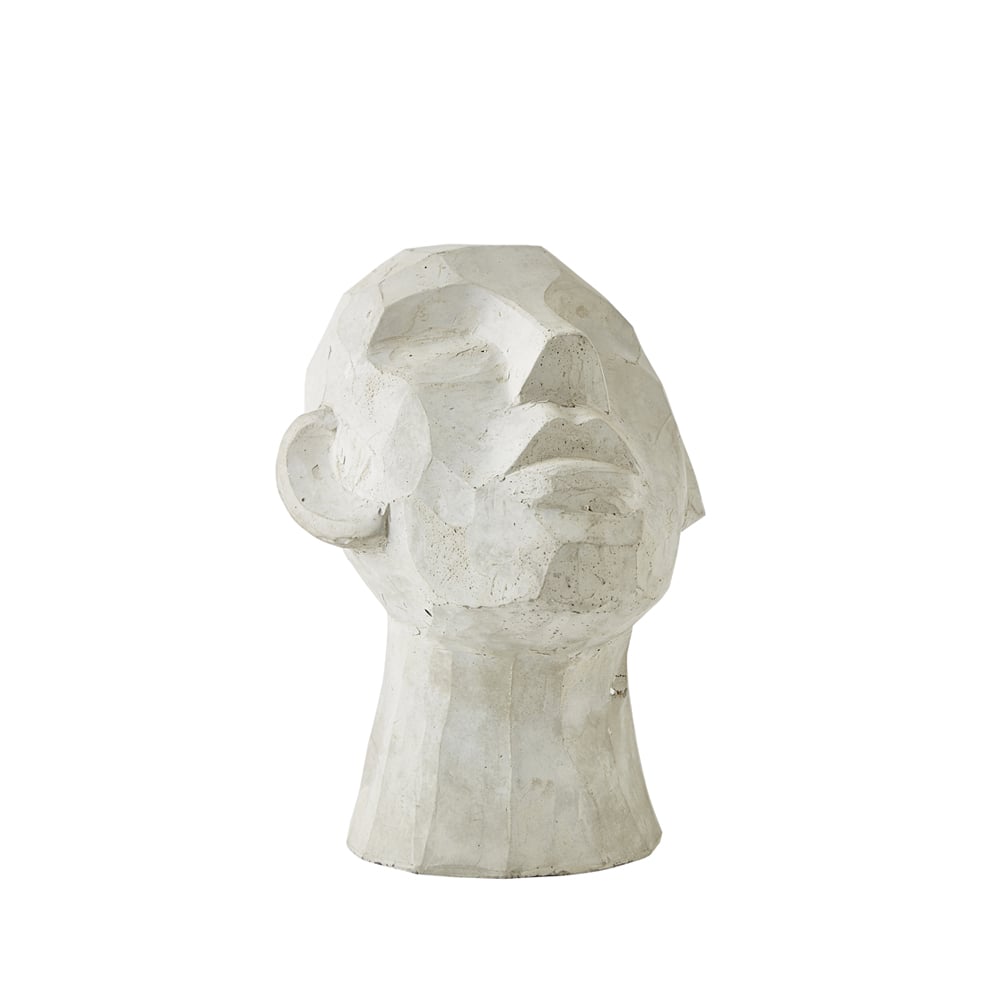 Villa Collection Head koriste Harmaa, keskikokoinen
