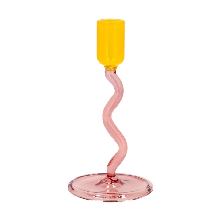 Styles kynttilänjalka 15,3 cm - Pink-yellow - Villa Collection