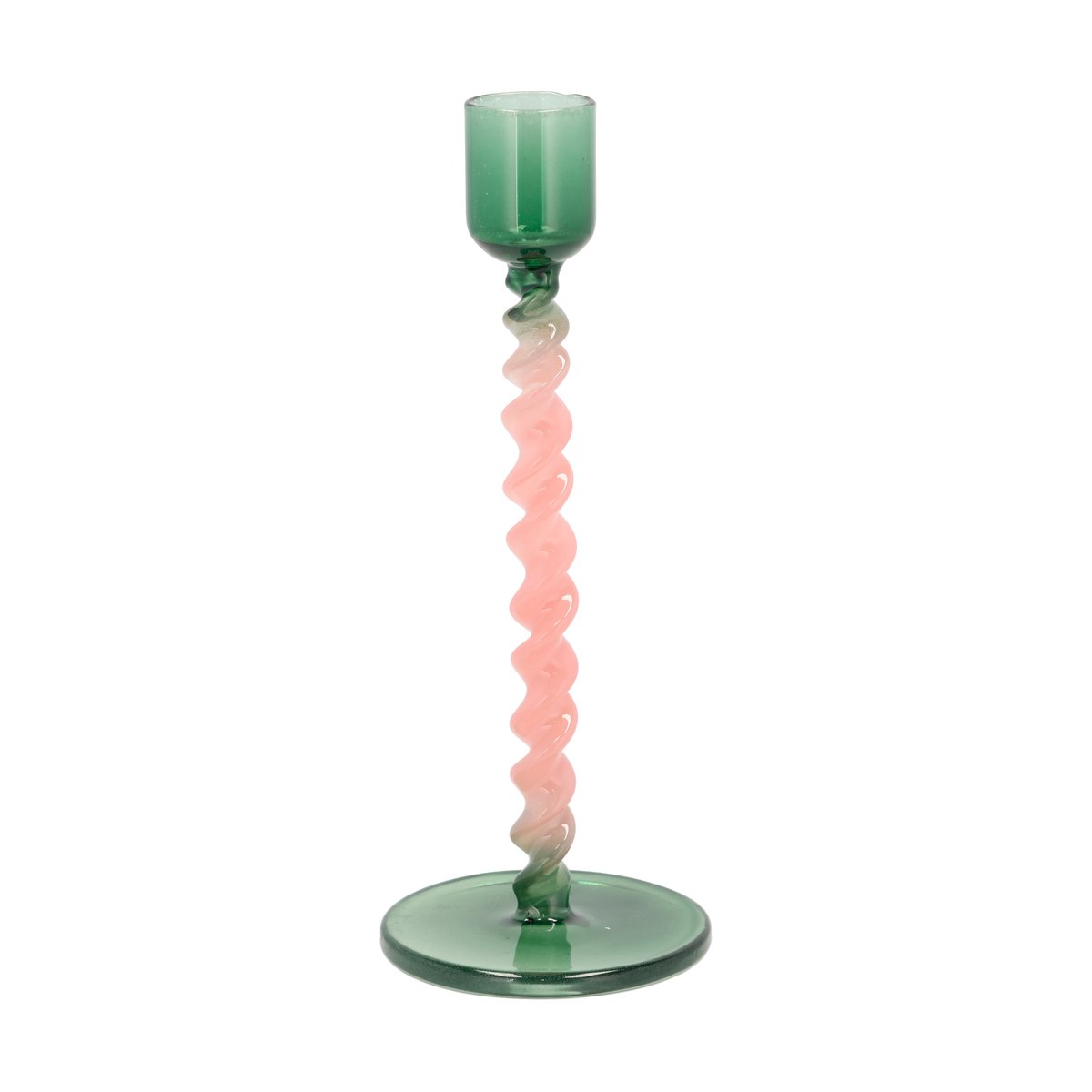 Villa Collection Styles kynttilänjalka 16,3 cm Green-pink