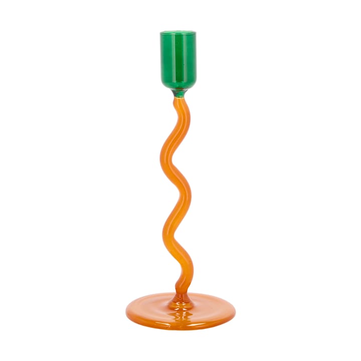 Styles kynttilänjalka 19,6 cm - Green-amber - Villa Collection