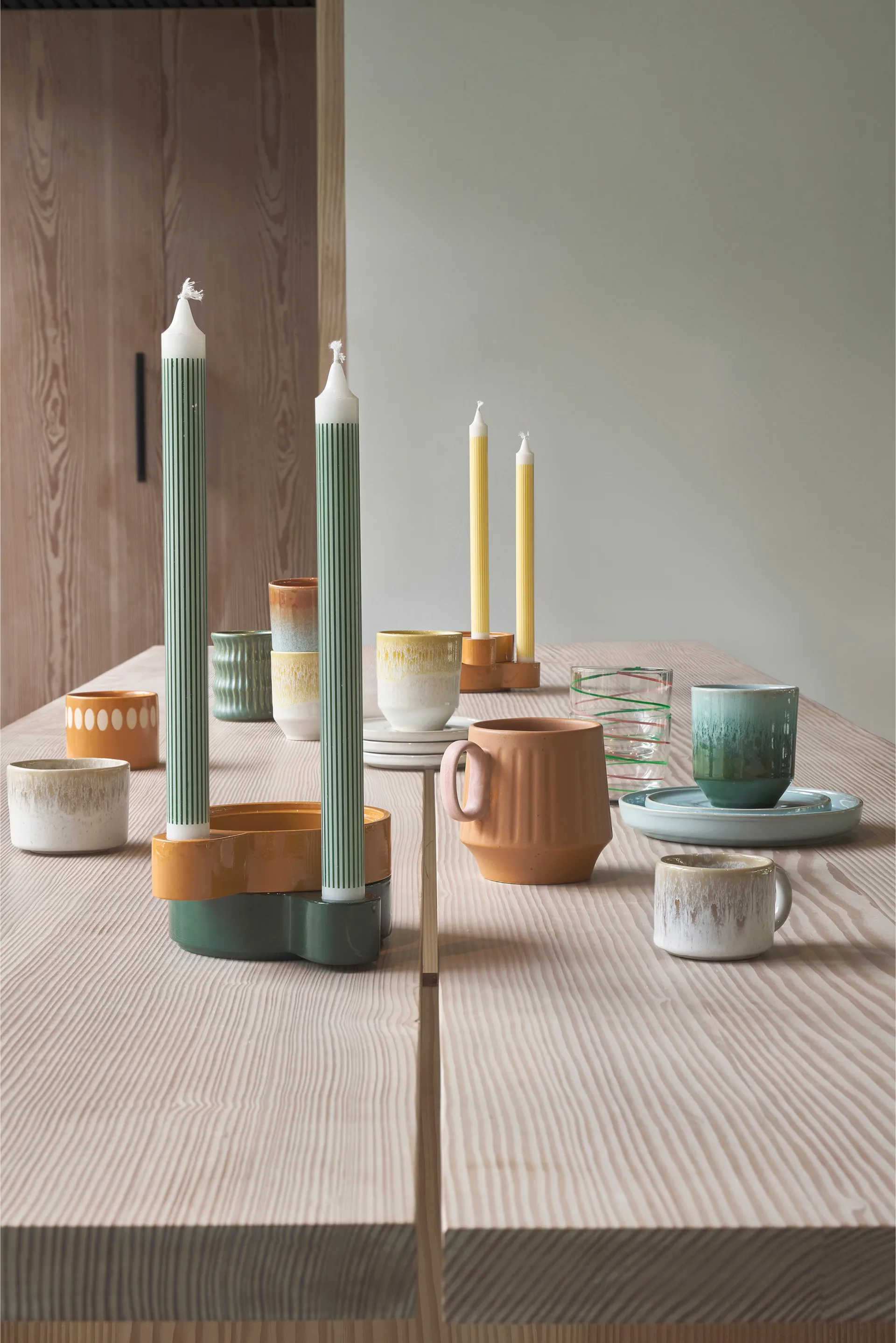 Styles muki uritetulla kuviolla 30 cl 2-pakkaus, Vihreä Villa Collection