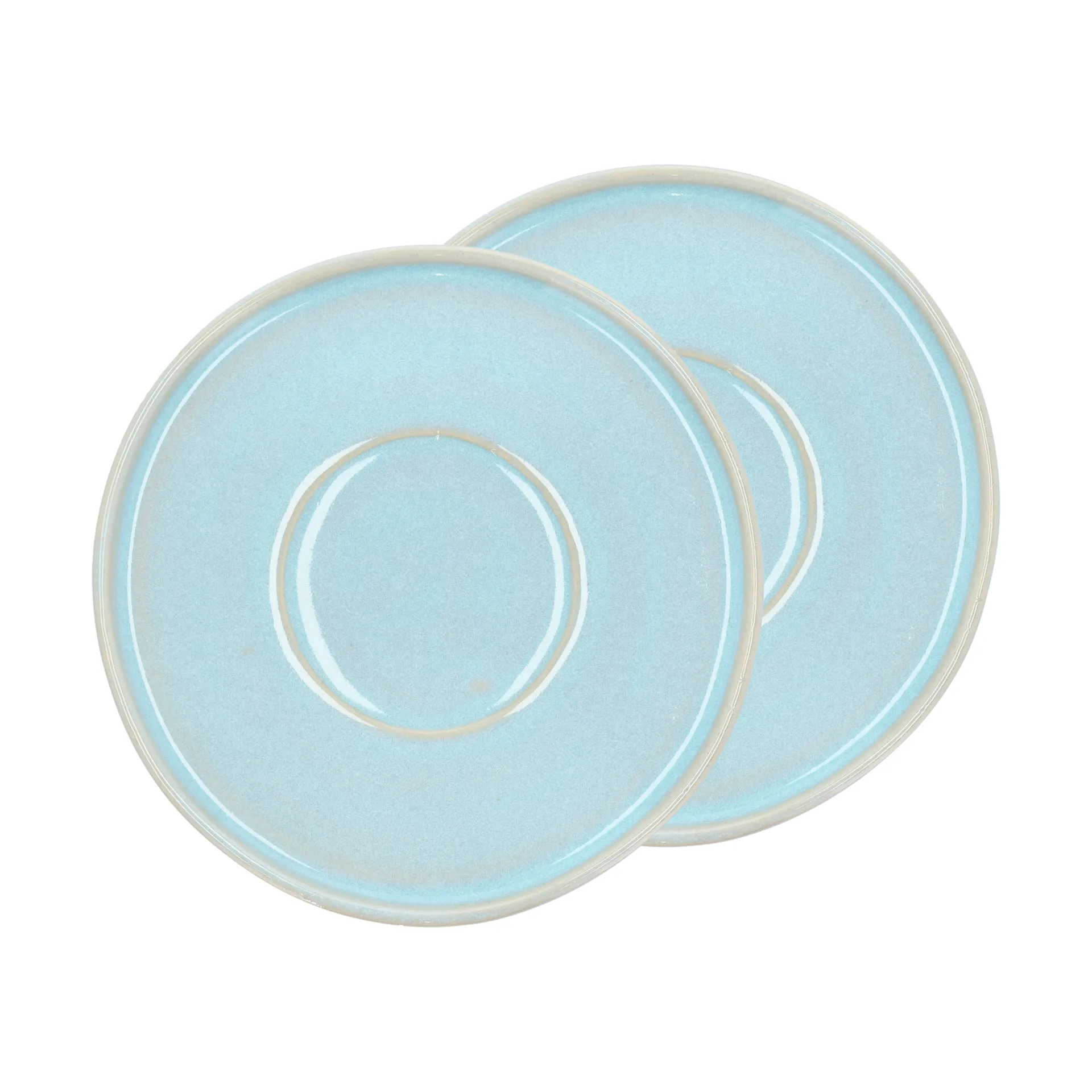Styles teelautanen Ø13 cm 2-pakkaus, Light blue Villa Collection