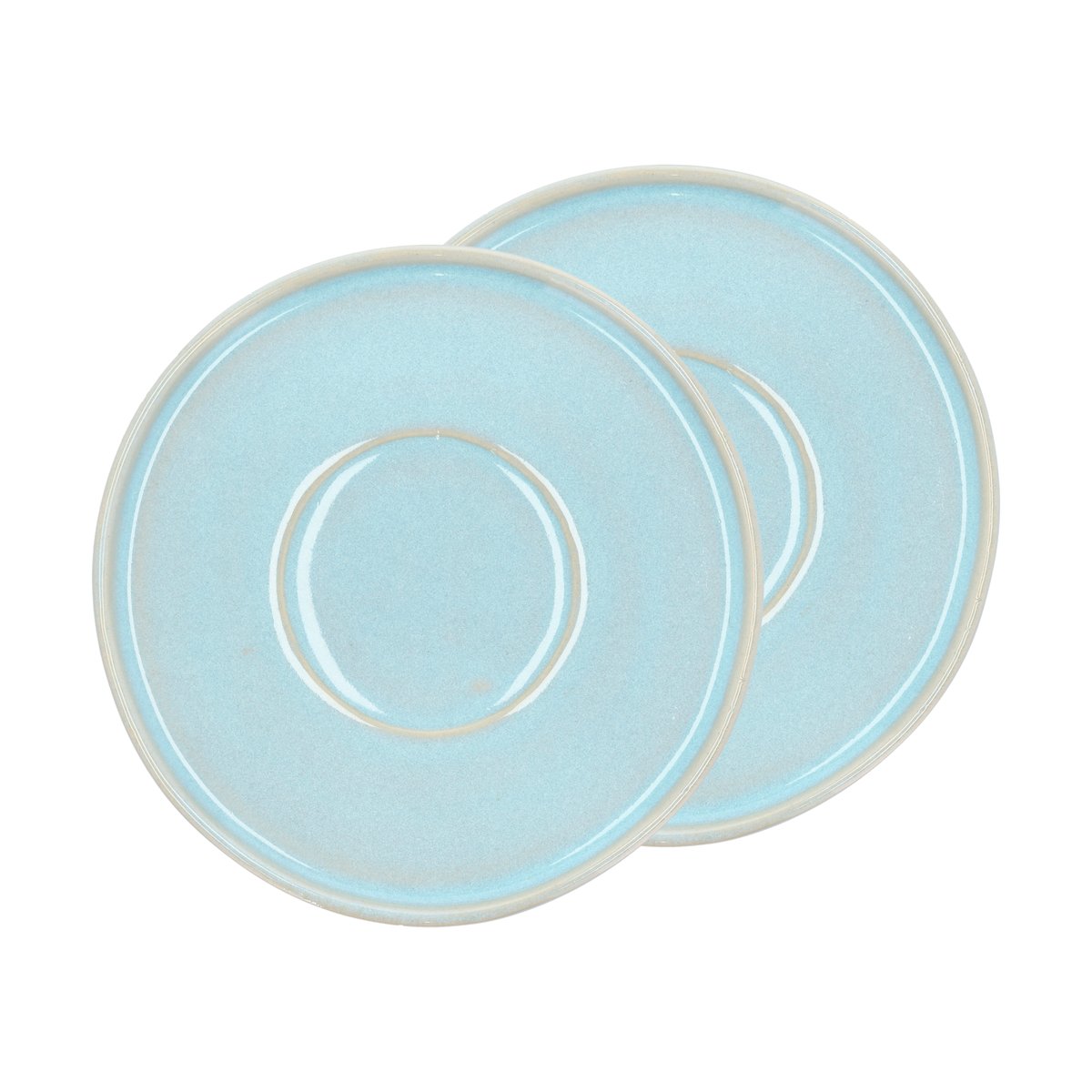 Villa Collection Styles teelautanen Ø13 cm 2-pakkaus Light blue